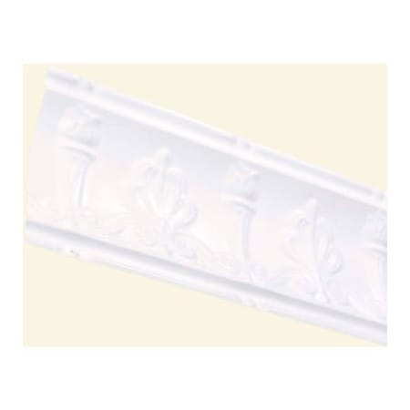 Acoustic Ceiling Products Great Lakes Tin 48" Superior Tin Crown Molding in Matte White - 194-01